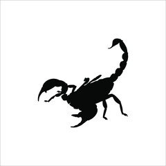 Scorpio Silhouette for Logo or Graphic Design Element. Vector Illustration