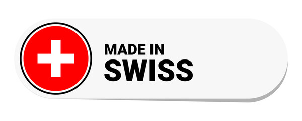 Icon made in Switzerland, isolated on white background