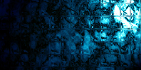 Abstract textured background - dark blue glass with space to copy.