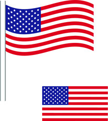 America flag vector ,united nation flag vector 