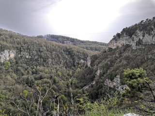 view of the mountains