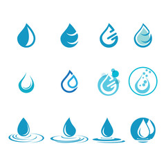 Water drop Logo Template vector illustration design