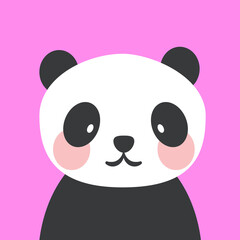 Panda print, jpeg image illustration jpg baby shower card. hello panda cartoon illustration, greeting card, kids cards for birthday poster or banner, doodle invitation
