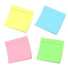 Realistic sticky notes isolated with real shadow on white background. Square sticky paper reminders with shadows, paper page mock up. jpeg image illustration jpg 
