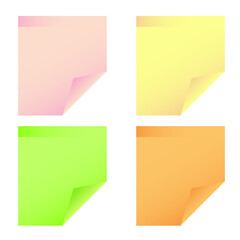 Realistic sticky notes isolated with real shadow on white background. Square sticky paper reminders with shadows, paper page mock up. jpeg image illustration jpg 
