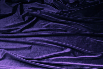 Luxurious cloth background of velvet, velor fabric in trendy color