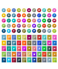 flat icons web elements