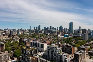 Abwaschbare Fototapete South Etobicoke  dron views  Parklawn queen street west  mimco condos in view  ask well as lake ontario  © contentzilla