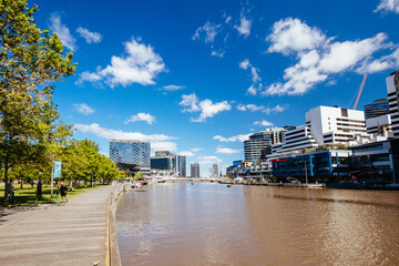 Yarra River Views of Melbourne in Australia