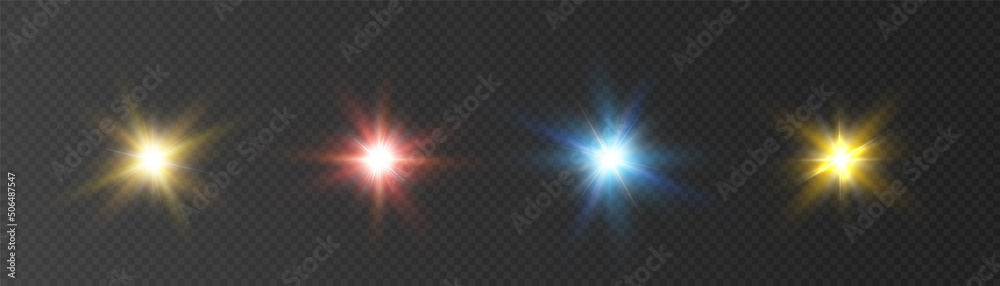 Aufkleber abstract sun glare translucent glow with special light effect.vector blur in motion glow highlights