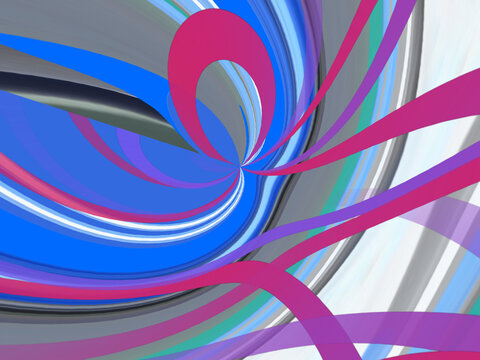 abstract fno with random purple and blue stripes