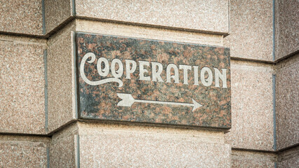 Street Sign to Cooperation