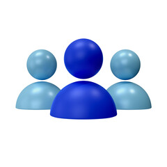 Group of people 3D icon