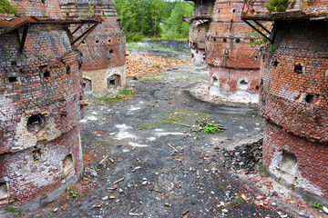 Abandoned marble factory in Ruskeala