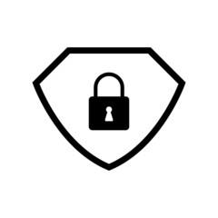Shield padlock icon