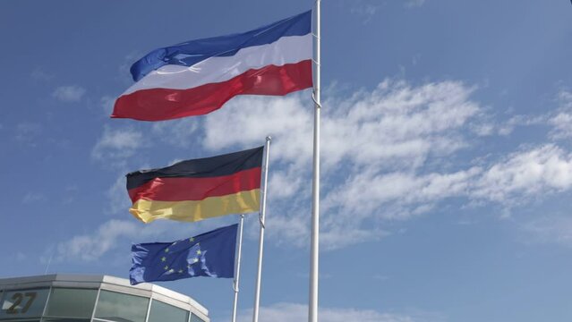 Europe Germany Schleswig Holstein Flag FHD