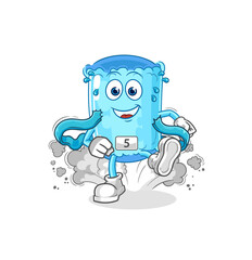 bolster pillow runner character. cartoon mascot vector