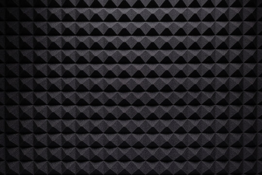 Acoustic foam panel background texture. Music concept on record studio