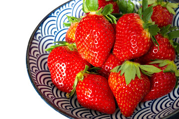 strawberries on a plate
