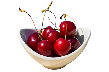 cherries in a bowl