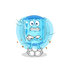 bolster pillow cold illustration. character vector