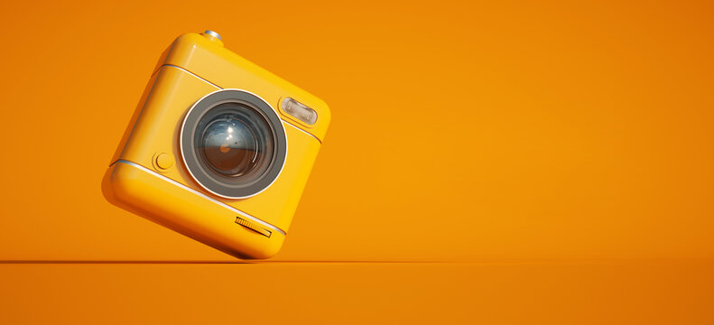 Photography camera orange