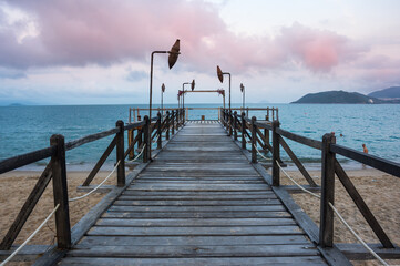 Panoramic view of Nha Trang bay in Vietnam