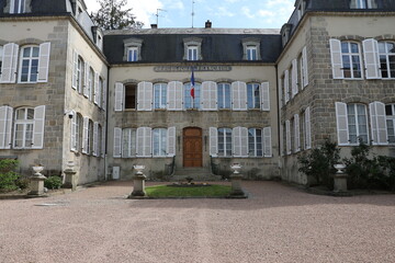 La préfecture de la Creuse, vue de l'extérieur, ville de Gueret, département de la Creuse, France
