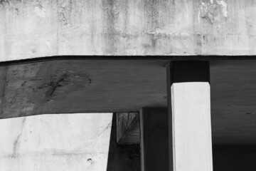 black and white concrete 