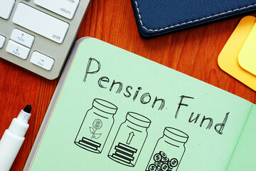 Pension fund is shown using the text