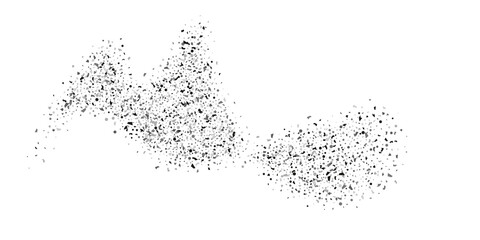 Obraz premium Silver glitter confetti on a white background. Illustration of a drop of shiny particles. Decorative element. Luxury background for your design, cards, invitations, gift, vip.