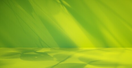 Blank colorful wall background and hard falling shadow. 3D rendering.