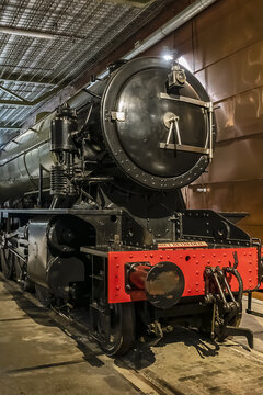The Dutch Railway Museum (Spoorwegmuseum Utrecht, founded in 1927) - the entire 175-year history of the railway network in the Netherlands is displayed here. Utrecht, the Netherlands. February 5, 2022