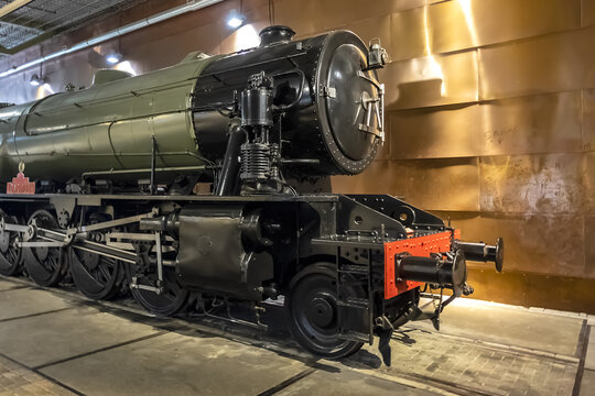The Dutch Railway Museum (Spoorwegmuseum Utrecht, founded in 1927) - the entire 175-year history of the railway network in the Netherlands is displayed here. Utrecht, the Netherlands. February 5, 2022