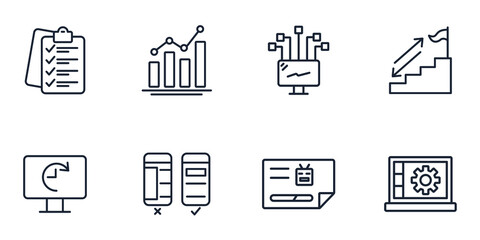 SEO icons set . SEO pack symbol vector elements for infographic web