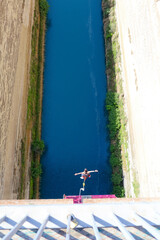 Bungee jumping at Isthmus of Corinth