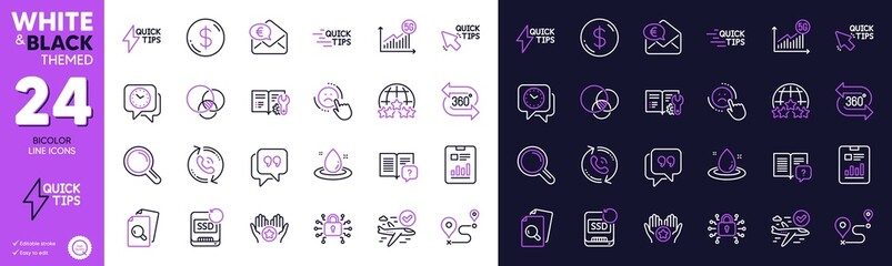 Fuel energy, Call center and Confirmed flight line icons for website, printing. Collection of Dislike, 5g statistics, Clock icons. Research, Security lock, Quote bubble web elements. Vector