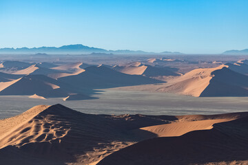 Naklejka na ściany i meble Namibia, aerial view of the Namib desert, beautiful landscape