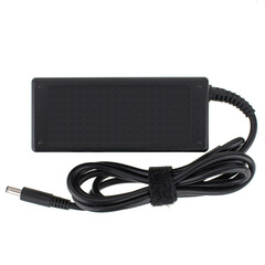 laptop power adapter, laptop spare part, isolated on white background