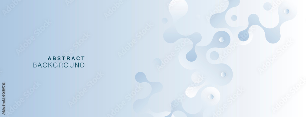 Poster Network molecules geometry pattern. Vector beautiful technology on color banner background