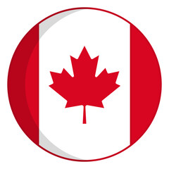 Canadian flag icon (round, modern)