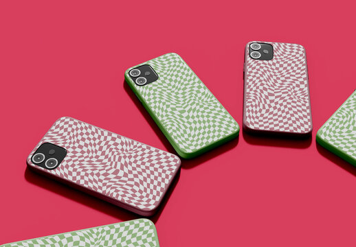 Smartphone Cases Layout Mockup