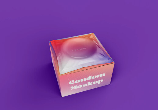 Condom Box Mockup