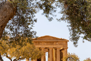 Ruins of Greek temples in Sicily