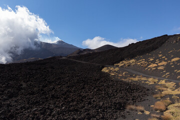Etna volcano on the Italian island of Sicily
