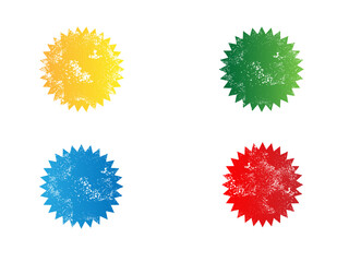 Grunge Stamps Collection.Colorful Grunge Stamps.