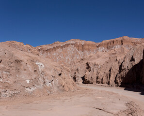 Fototapeta premium View of the desert mars valley