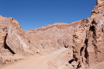 View of the desert mars valley