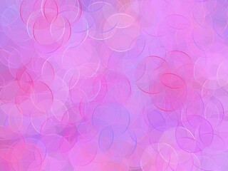 Colorful Abstarct Design - Lilac, Lavander, Pink and Purple Collored Bubbles Chaoticaly Placed on a Canvas. Kind and Pleasant Atmosphere - Great Joyfull Background.