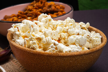 Typical sweets of the Brazilian June festival - salty popcorn